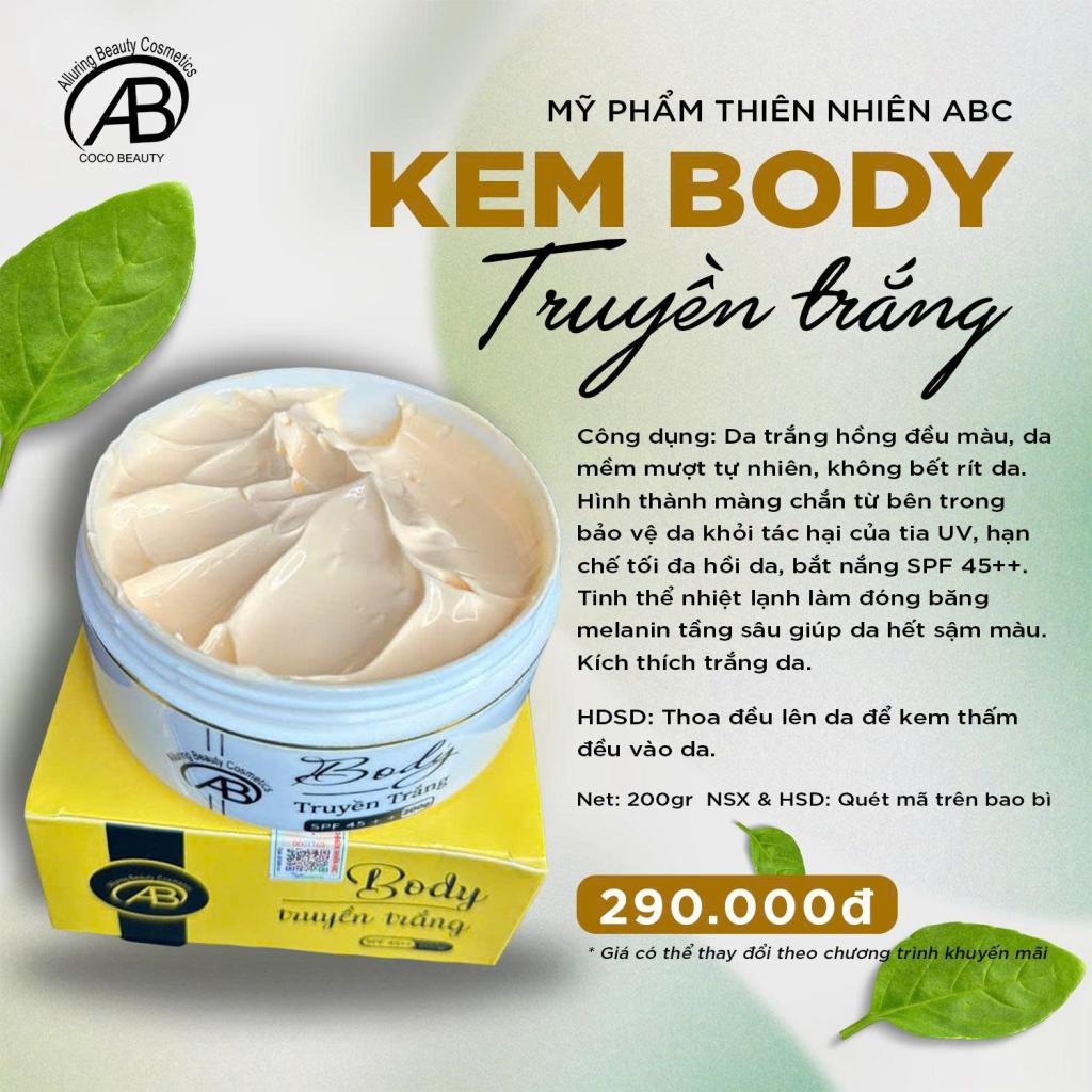 BODY TRUYỀN TRẮNG ABC